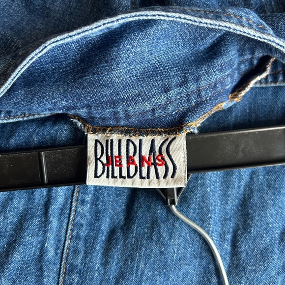 Vintage Bill Blass Jeans  Denim Lace-Up Women's Skirt Size 10 - Picture 6 of 13